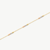 Tricolor Ball Beaded Bracelet