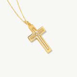 Unique Cross Necklace with Diamond
