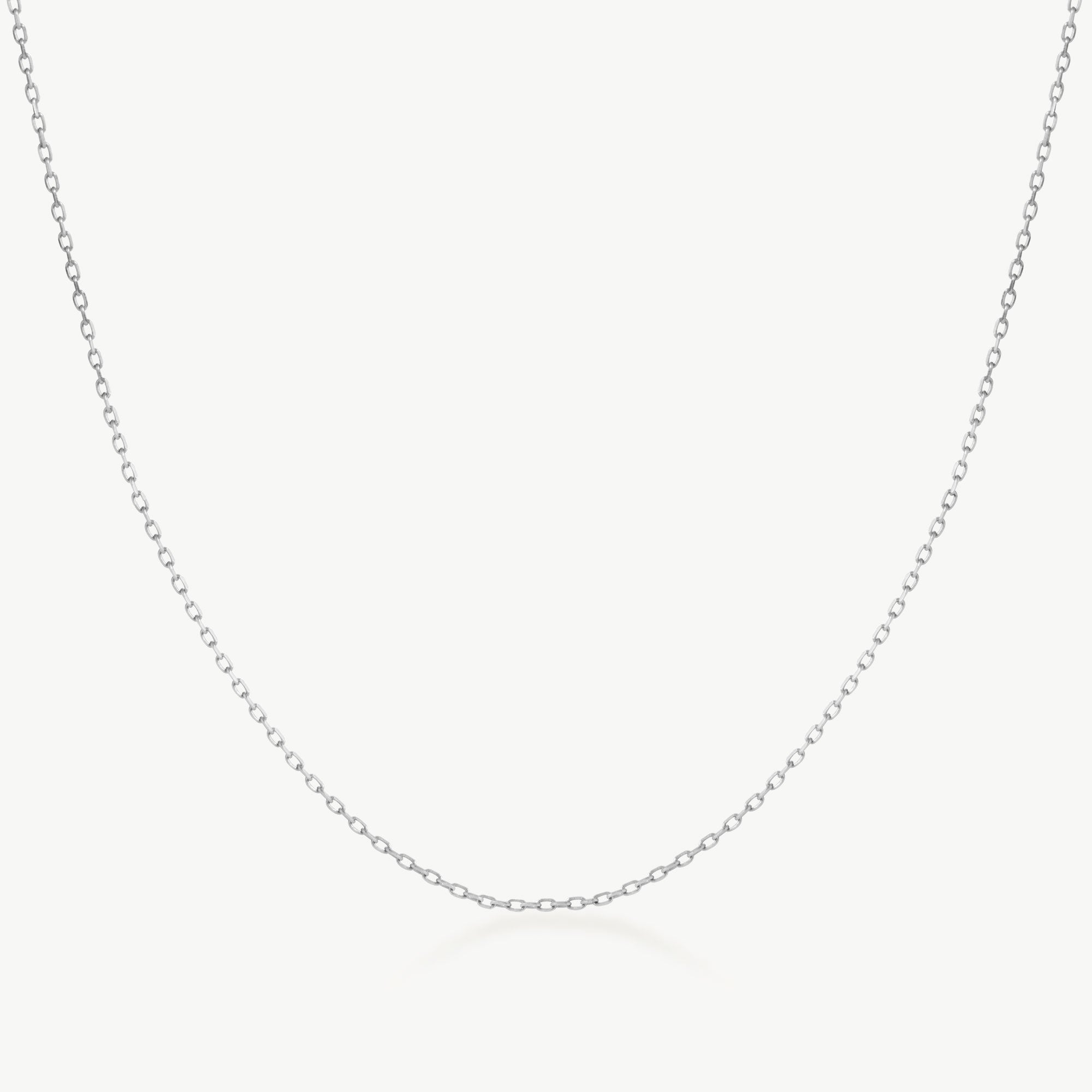 14K Solid Gold Cable Chain Necklace