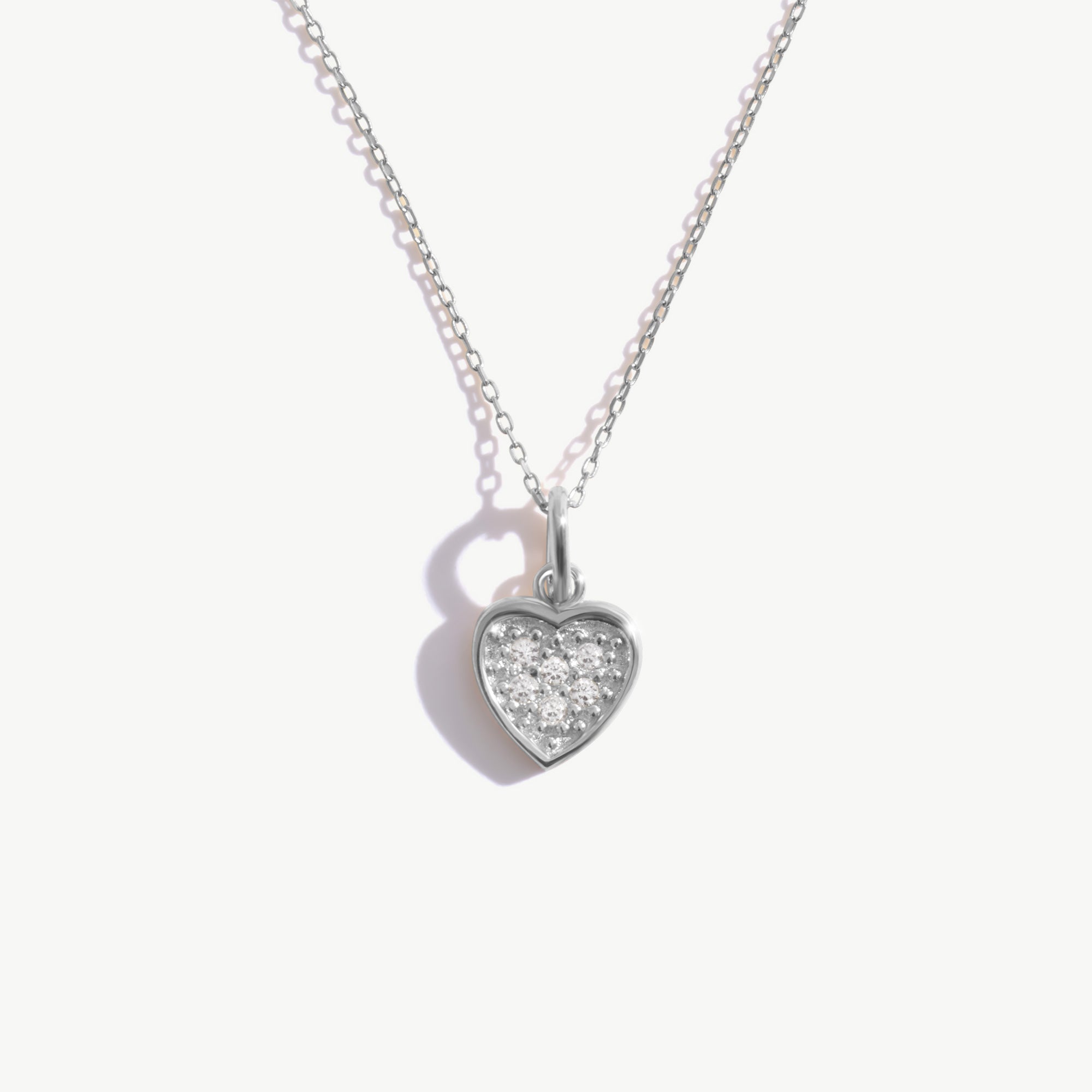 14K Solid Gold Heart Necklace