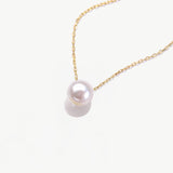 14K Real Solid Gold Pearl Necklace – Bridal & Everyday Necklace