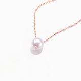 14K Real Solid Gold Pearl Necklace