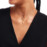 14K Real Solid Gold Pearl Necklace – Bridal & Everyday Necklace