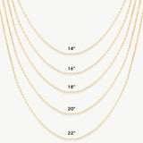 Cable Chain Necklace | Sleek Elegance for Layering