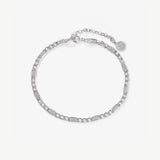 14K Solid Gold Figaro Bracelet