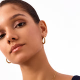 14K Solid Gold Bold Hoop Earrings