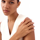 14K Solid Gold Dainty Cross Ring