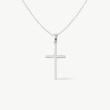 14K Solid Gold Cross Necklace