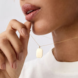 Customized Initial Tag Necklace