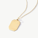 Customized Initial Tag Necklace