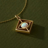 Opal Evil Eye Necklace