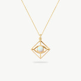 Opal Evil Eye Necklace