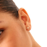 Cross Stud Earrings