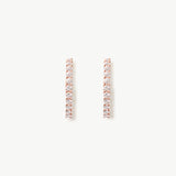 14K Solid Gold Small Hinged Huggie Hoops