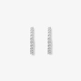 14K Solid Gold Small Hinged Huggie Hoops