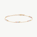 Tricolor Ball Beaded Bracelet