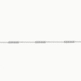 14k Solid Gold Tricolor Ball Beaded Bracelet