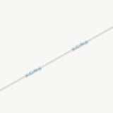 Blue and Gold Beaded Bracelet