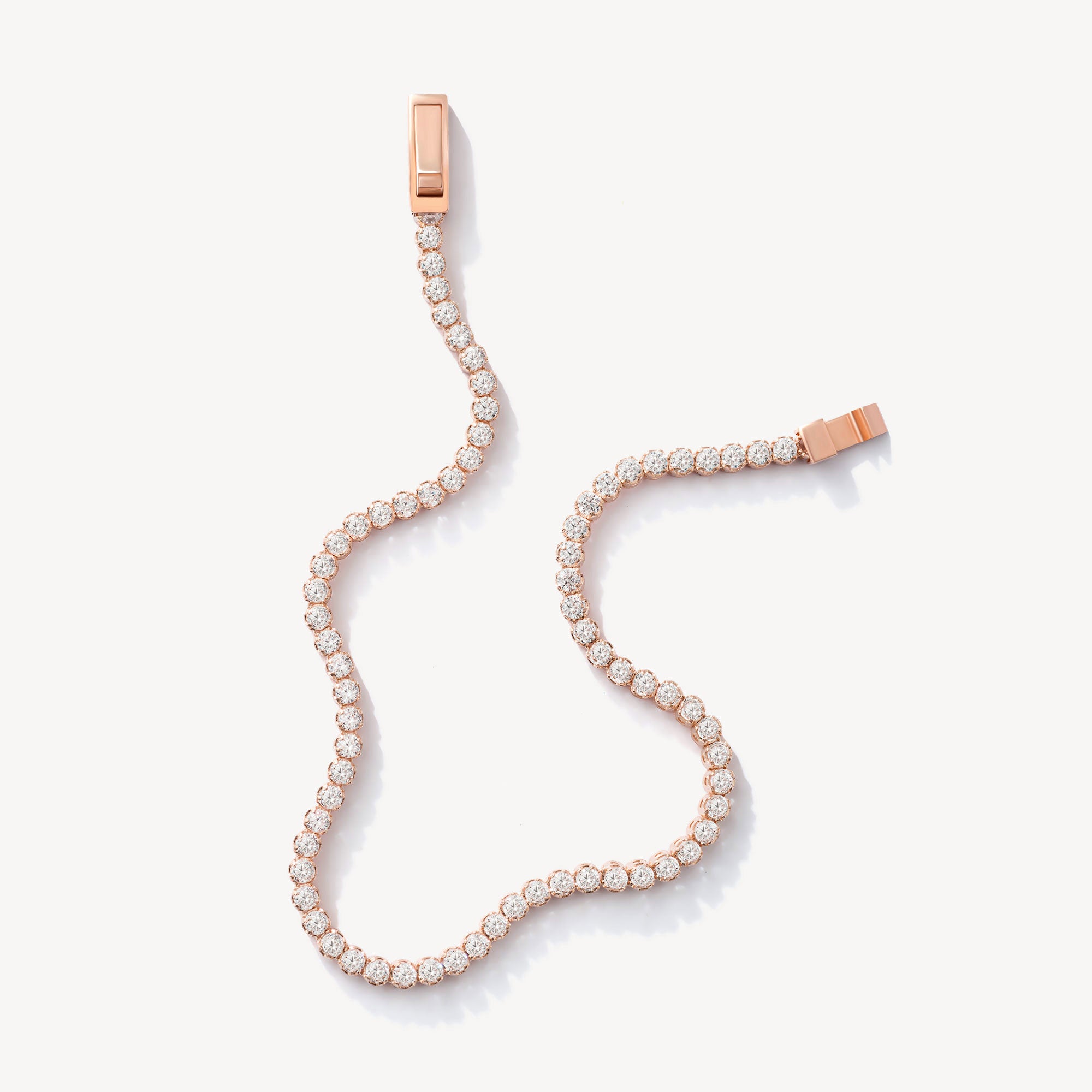 14K Solid Gold Tennis Bracelet