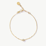 Solitaire Diamond Bead Bracelet