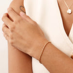 14K Real Solid Gold Box Chain Bracelet featuring an elegant and modern design with adjustable links and a spring ring clasp, perfect for everyday wear or gifting.