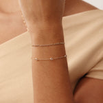 14K Real Solid Gold Figaro Bracelet featuring classic Figaro link chain design, suitable for men and women; perfect as a luxurious gift for special occasions like Christmas and anniversaries.