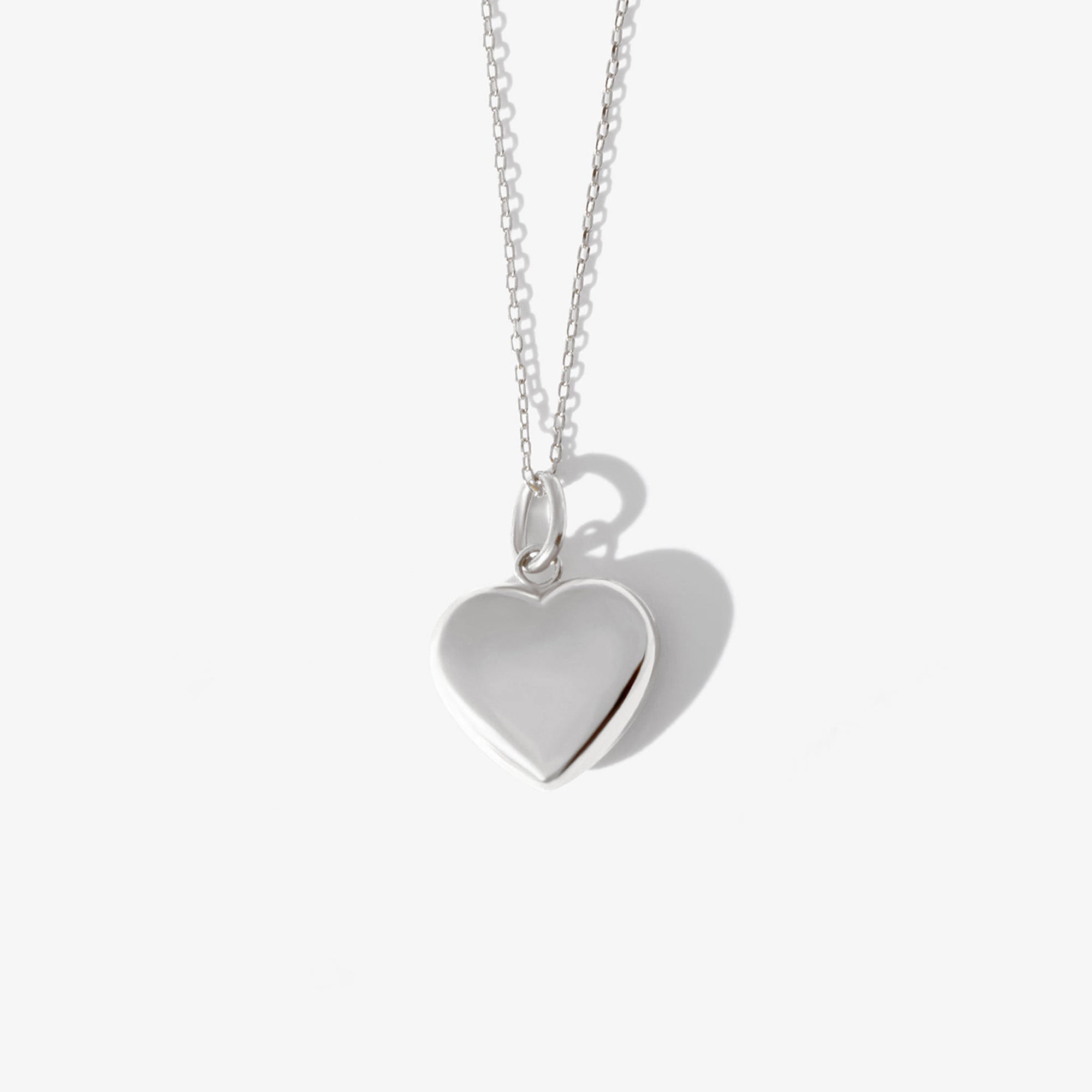 14K Solid Gold Bubble Heart Necklace