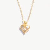 Heart Necklace with Diamond