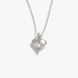 Heart Necklace with Diamond