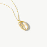 14K Solid Gold Custom Cross Necklace