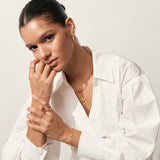 14K Solid Gold Bubble Letter Charm, Personalized Initial Pendant