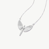 14K Solid Gold Diamond St. Michael Necklace, Archangel Pendant, Guardian Angel