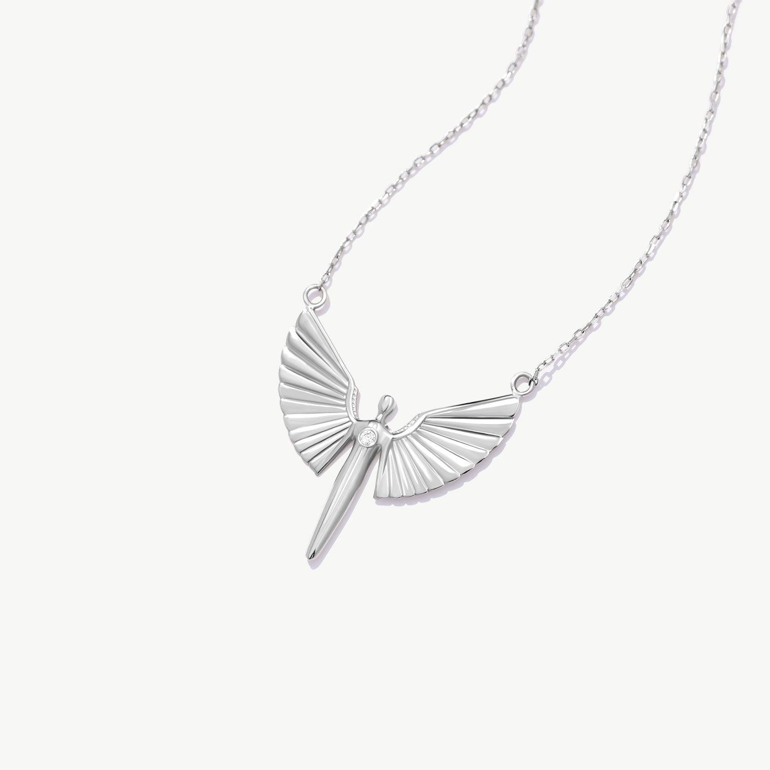 14K Solid Gold Diamond St. Michael Necklace