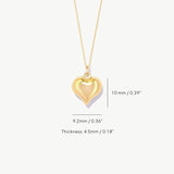 Dainty Puffy Heart Necklace