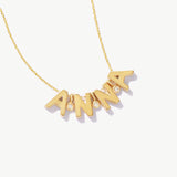 14K Solid Gold Custom Name Necklace