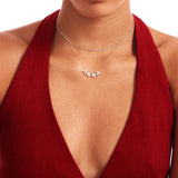 14K Solid Gold Custom Name Necklace