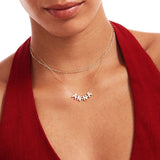 14K Solid Gold Custom Name Necklace with Diamond