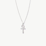 14K Solid Gold Ankh Necklace: Symbol of Life