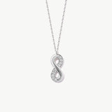 14K Solid Gold Infinity Necklace