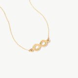 14K Solid Gold Infinity Necklace