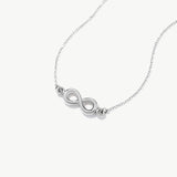 14K Solid Gold Infinity Necklace