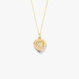 Sculpted Puffy Heart Necklace