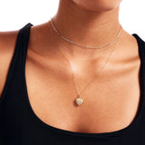 Sculpted Puffy Heart Necklace