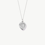 Sculpted Puffy Heart Necklace