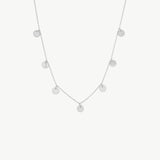 Dainty Station Disc Necklace
