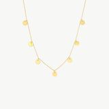 Dainty Station Disc Necklace