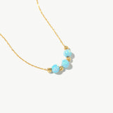 Blue Opal Beaded Necklace