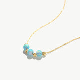 Blue Opal Beaded Necklace