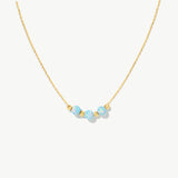 Blue Opal Beaded Necklace