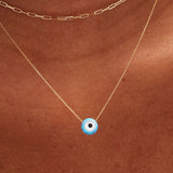 Opal Evil Eye Necklace